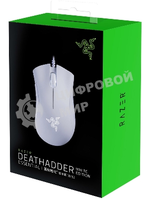 Мышь проводная Razer DeathAdder Essential белый, 6400 dpi, USB, кнопки - 5