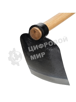 Кетмень Сибртех 175х265х900 мм, цельнокованый, деревянный лакированный черенок