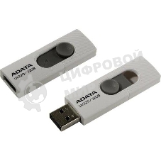 Флешка USB ADATA UV220 (AUV220-32G-RWHGY), 32Gb, USB 2.0, R/W 15/5, белый/серый
