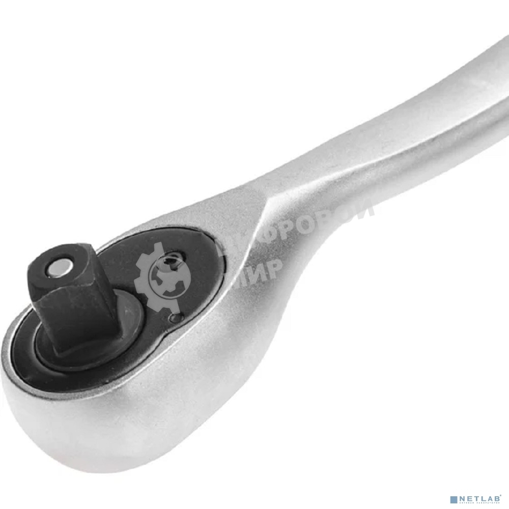 Ключ-трещотка для торцовых головок Kranz 1/2, СrV, 72 зубца