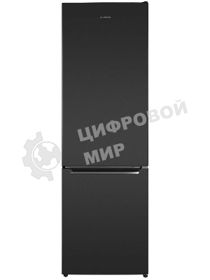 Холодильник Maunfeld MFF176SFSB черный двухкамерный 188/75л морозилка снизу, ручная разморозка