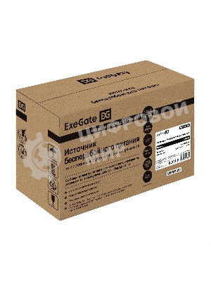 Источник бесперебойного питания ExeGate SpecialPro UNB-600.LED.AVR.4C13.RJ.USB 600VA/360W, LED, AVR, 4*C13, RJ45/11, USB, черный