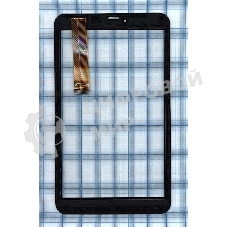 Сенсорное стекло (тачскрин) для Irbis TZ90, черное с рамкой