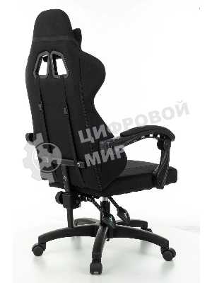 Кресло Zombie Rudger черный, экокожа, 120 кг, механизм качания