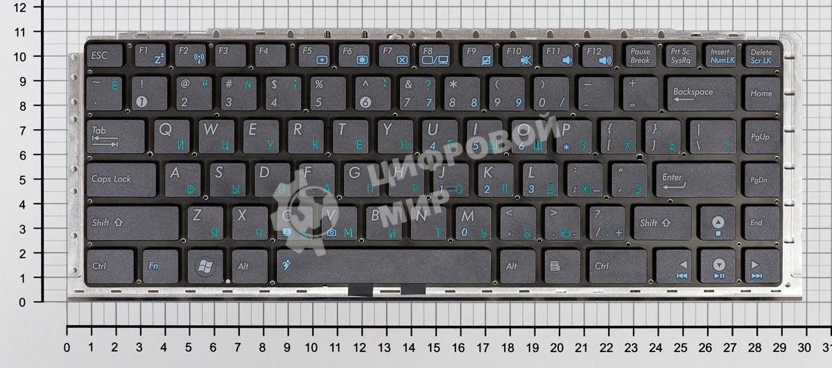 Клавиатура для ноутбука Asus UX30 UX30S черная