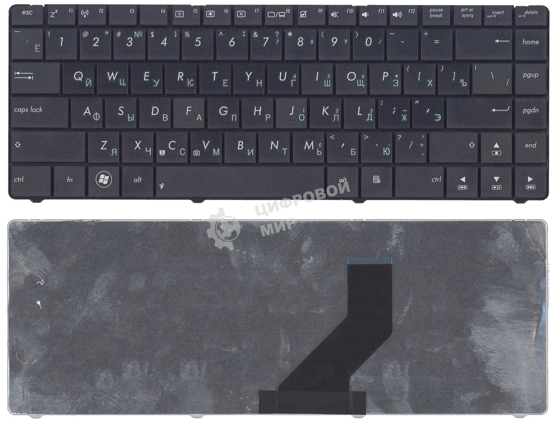 Клавиатура для ноутбука Asus K45D черная