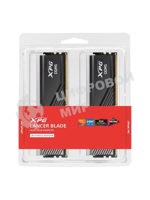 Оперативная память XPG Lancer Blade, DDR5, 32GB (2x16GB), 6000MHz, CL34, DIMM, с радиаторами, RGB, черный