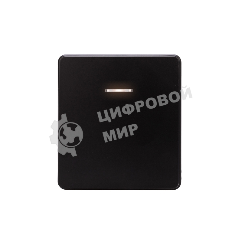 Выключатель Kranz ROUND 1 кл с подсветкой 10А с/у оникс