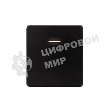 Выключатель Kranz ROUND 1 кл с подсветкой 10А с/у оникс