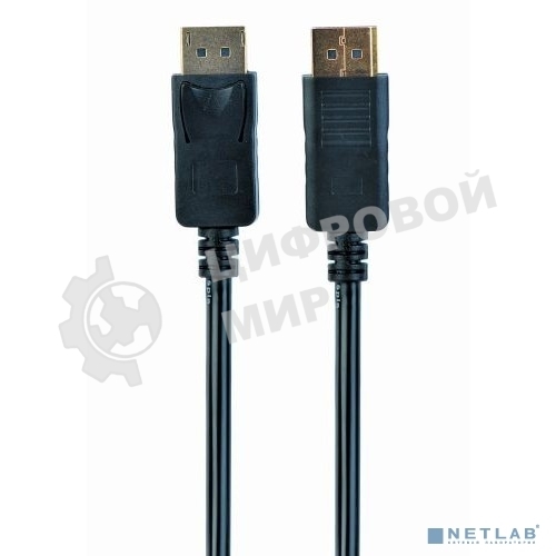 Кабель Filum Display port 1.8 м., ver.1.1, медь, черный, разъемы: Display port male- Display port male, пакет. FL-C-DP1.1M-DP1.1M-1.8M (894195)