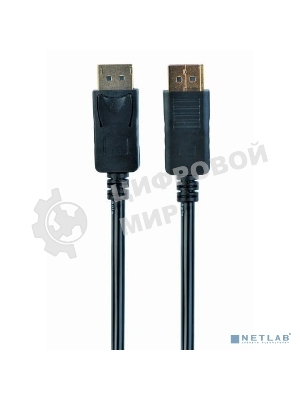 Кабель Filum Display port 1.8 м., ver.1.1, медь, черный, разъемы: Display port male- Display port male, пакет. FL-C-DP1.1M-DP1.1M-1.8M (894195)