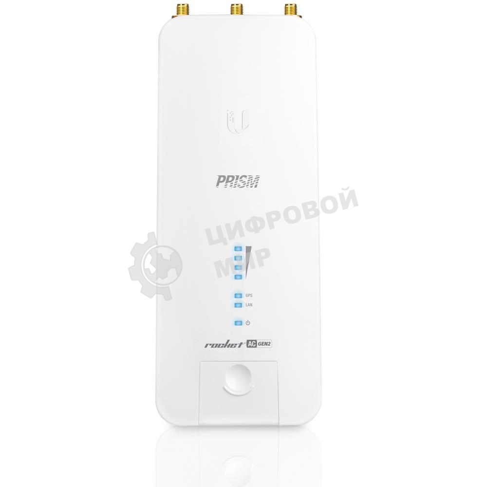 Точка доступа Ubiquiti RP-5AC-Gen2 Rocket 5AC PRISM Gen 2 Радиоустройство 5 ГГц, PtMP/PtP, airMAX ac, 2x RP-SMA, фильтры airPrism, GPS Sync