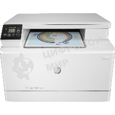 МФУ лазерное HP Color LaserJet Pro MFP M182n (7KW54A), A4, цветной, печ. до 16 стр/мин., 600 x 600 dpi (печать) 1200x1200dpi (скан.), USB, RJ-45, Air Print, Mopria