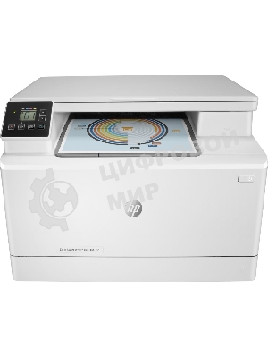 МФУ лазерное HP Color LaserJet Pro MFP M182n (7KW54A), A4, цветной, печ. до 16 стр/мин., 600 x 600 dpi (печать) 1200x1200dpi (скан.), USB, RJ-45, Air Print, Mopria