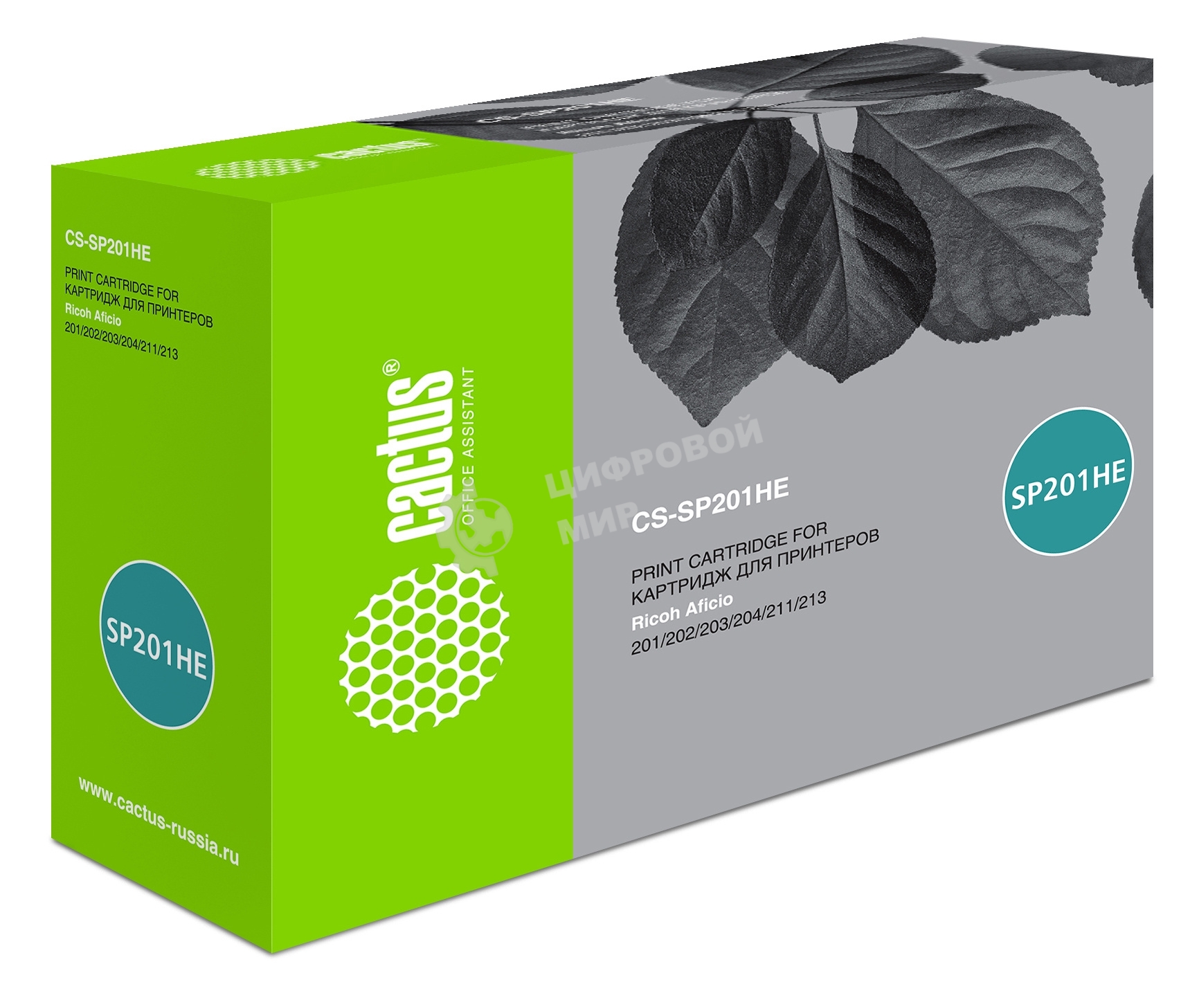 Картридж лазерный Cactus CS-SP201HE черный (2600 стр.) для Ricoh SP 201/203/211/213