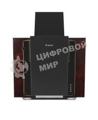 Вытяжка наклонная Gefest ВО 3603 К55 черный/красный мрамор, 60 см, 550 куб. м/ч, 76 дБ