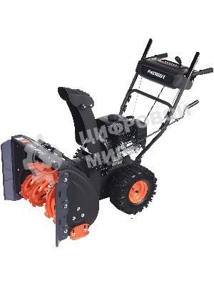 Снегоуборщик PATRIOT PS 707 E, Двигатель 7л.с до -25 °С; 212 сс; Стартер ручной/220V; LED-фара, Панель c увеличенным диапазоном скоростей 6 вперед/2 назад; Ширина ковша 610мм +100(26