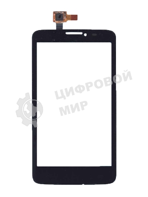 Сенсорное стекло (тачскрин) для Alcatel One Touch Scribe Easy 8000D черное