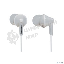 Проводные наушники Panasonic RP-HJE125E-W белый, внутриканальные, Jack 3.5 мм