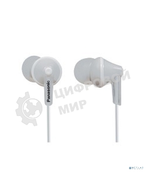 Проводные наушники Panasonic RP-HJE125E-W белый, внутриканальные, Jack 3.5 мм