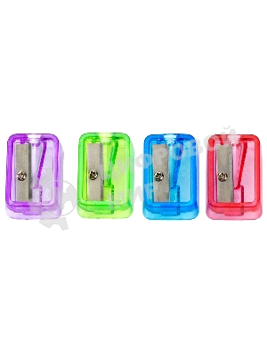 Точилка для карандашей ручная Deli EH552 Little Singer, 1 отверстие, пластик, ассорти, коробка