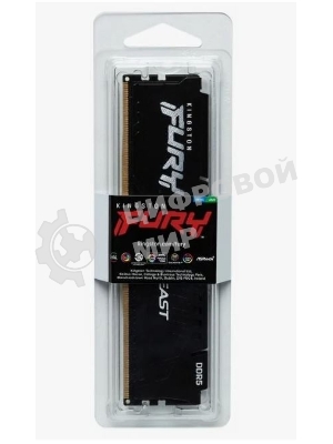 Оперативная память Kingston Fury Beast, DDR5, 32GB (1x32GB), 5600MHz, CL40, DIMM, с радиаторами, черный