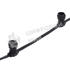 Гирлянда Neon-night Белт Лайт 2жил. 2х2.5 черный провод шаг 40 см 220В IP54 (уп. 100м)