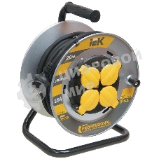 Удлинитель на мет. катушке 4х20 м с заземл. 16А IP44 УК20 