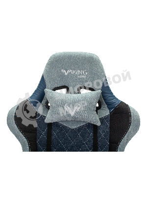 Кресло Бюрократ VIKING 7 KNIGHT BL FABRIC синий, ткань, 120 кг, механизм качания