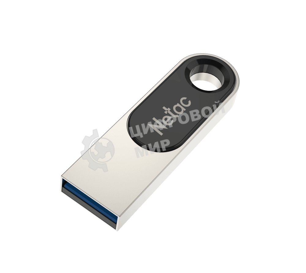 Флешка USB Netac U278 (NT03U278N-032G-20PN), 32Gb, USB 2.0, R/W 50/10, серебристый/черный