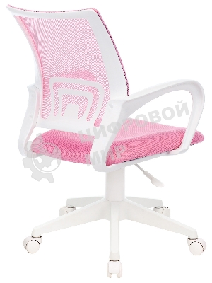 Кресло Бюрократ CH-W695NLT TW-06A TW-13A розовый, сетка/ткань, 120 кг, механизм качания
