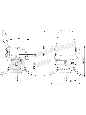 Кресло Бюрократ CH-808AXSN/#B 3C11 черный, ткань