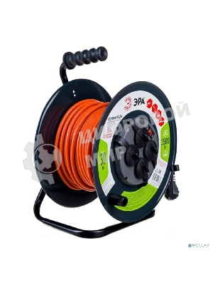 Удлинитель силовой ЭРА RMx-4es-3x1.5-30m-IP44 на м. катушке c/з 4 гн 30м ПВС 3х1.5 (1/33)