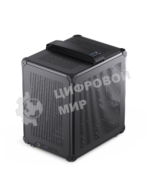 Компьютерный корпус JONSBO C6-ITX Black ITX без БП, боковая панель из закаленного стекла, mini-ITX, черный