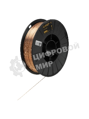 Омедненная проволока Denzel ER70S-6, диам. 1 мм, 5 кг, диам. катушки D200