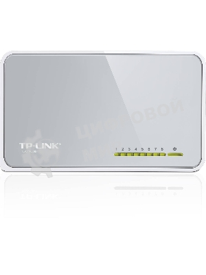 Коммутатор TP-Link SOHO TL-SF1008D Коммутатор 8-port 10/100M mini Desktop Switch, 8 10/100M RJ45 ports, Plastic case