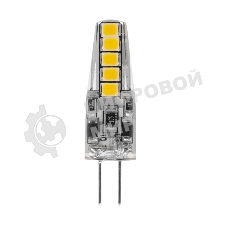 Лампа светодиодная Rexant капсульного типа JC-SILICON G4 12 В 2 Вт 6500 K холодный свет (силикон)