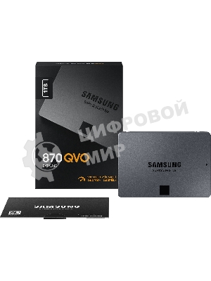 Накопитель SSD Samsung 870 QVO, 1Tb, SATA III, 2.5