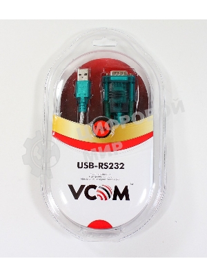 Кабель AM/Com port 9pin 1.2м VCOM адаптер USB -> RS232, DE9P (добавляет в систему новый COM порт), VUS7050