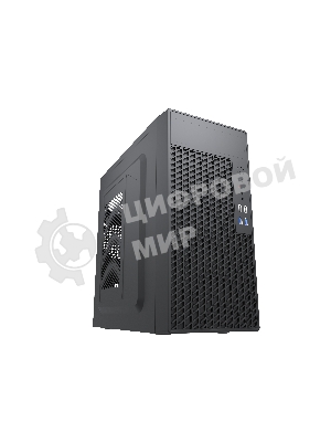 Компьютерный корпус с блоком питания Foxline 450Вт./Case Forza mATX, 450W, 2xUSB 2.0+2xUSB 3.0, Black, w/o FAN, 8 см fan PSU, power cord