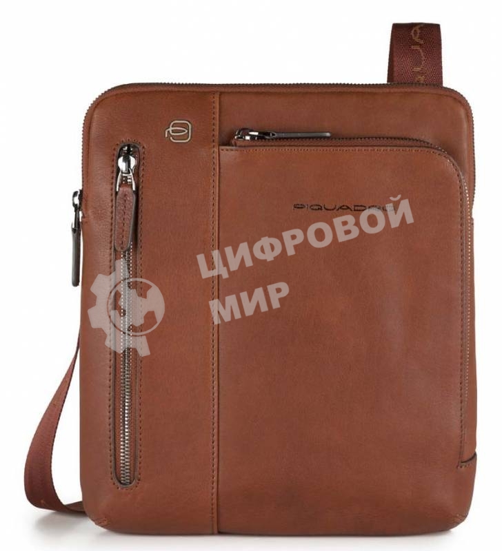 Сумка для ноутбука Piquadro черный Square CA1816B3/CU светло-коричневый натур.кожа