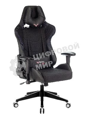 Кресло Бюрократ VIKING 4 AERO BLACK EDITION черный, экокожа, 120 кг, механизм качания