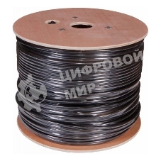 Кабель сетевой Buro UTP 4 пары cat5E solid 0.50мм CCA 305м черный outdoor