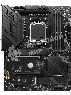 Материнская плата MSI MAG B650 TOMAHAWK WIFI, AM5, AMD B650, 4xDDR5, 6xSATA, 3xM.2, 1xPCI-E 4.0 x16, 1xPCI-E 4.0 x2, 1xHDMI, 1xDisplayPort, 1xUSB Type-C, 1x2.5Gb LAN, 2xUSB-A 2.0, 3xUSB-A 3.2 Gen 1, 3xUSB-A 3.2 Gen 2, 5x3.5 мм, 7.1, Standard-ATX