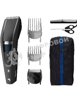 Моющаяся машинка для стрижки волос, series 5000, 28 установок длины (0,5–28 мм), Технология Trim-n-Flow PRO, 90 минут работы после 1 часа зарядки