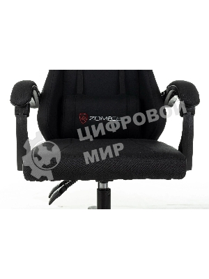 Кресло Zombie Rudger черный, экокожа, 120 кг, механизм качания