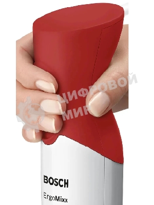 Блендер погружной Bosch MSM64110 450 Вт, белый/красный