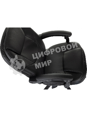 Кресло Бюрократ CH-868N-BF черный, экокожа, подставка для ног