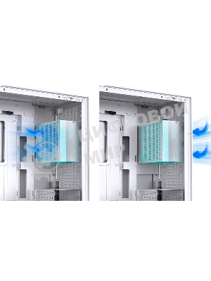 Компьютерный корпус без блока питания Case JONSBO D41 MESH, Midi-Tower, TG, no fan, 1xUSB-A 3.2 + 1xUSB-C 3.2, ATX, mATX белый