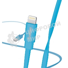 Кабель Hama Flat 00173646 Lightning (m) USB A(m) 1.2м синий плоский